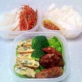 照り焼きハンバーグのお弁当♪